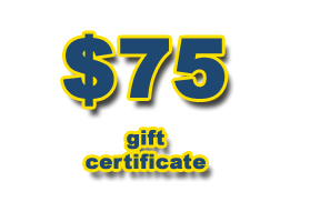Gift Certificate (Electronic) for 75 Gift Certificate (Electronic) for 75